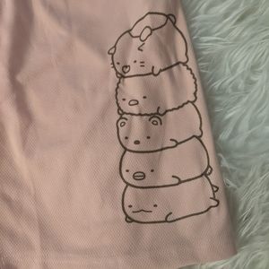 NWT Sumikko Gurashi Short Pants Pink Japan size M